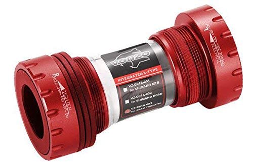 Venzo Road Bike Bottom Bracket for Sram Trauvativ Crankset Red