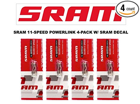 SRAM PowerLock Chain Connector 11-speed Chain Link w/ SRAM DECAL - Available in 2-PACK and 4-PACK