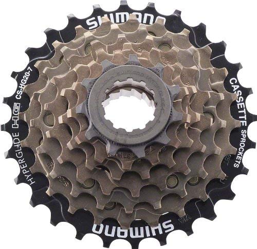 SHIMANO CS-HG20 7-Speed Cassette, Brown, 12-32T