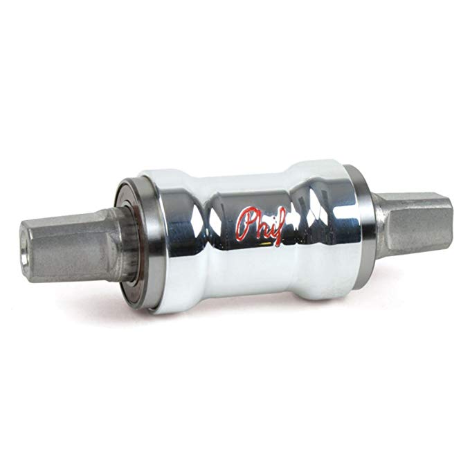 Phil Wood Bicycle Bottom Bracket Tapered Spindle (Stainless - 113mm JIS - No Cups)