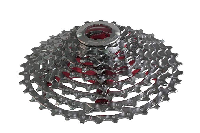 Red Sram Select Pg990 9 Speed 11-34t Cassette