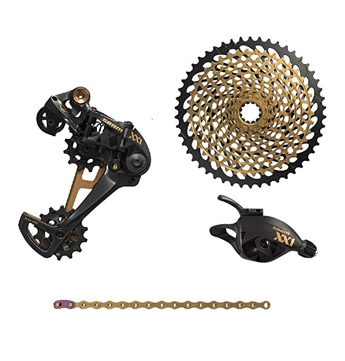 SRAM XX1 Eagle Black/Gold 4-Piece Groupset Without Crankset