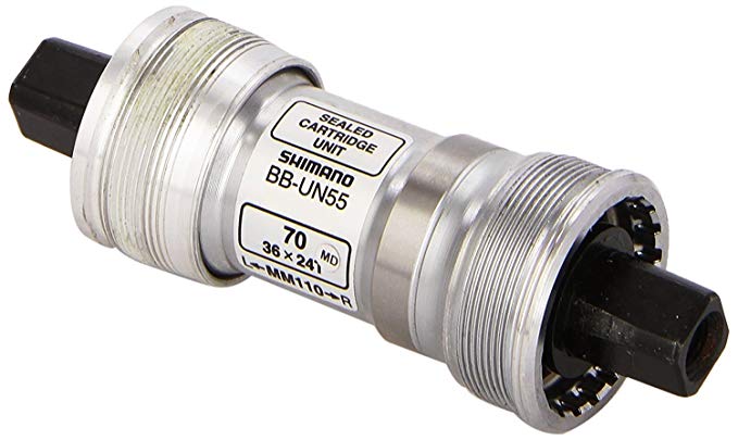 2014 Shimano BB-UN55 Bottom Bracket Silver 70 x 110mm Italian