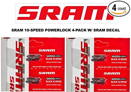 SRAM PowerLock Chain Connector 10-speed Chain Link w/ SRAM DECAL - Available in 2-PACK and 4-PACK (2)