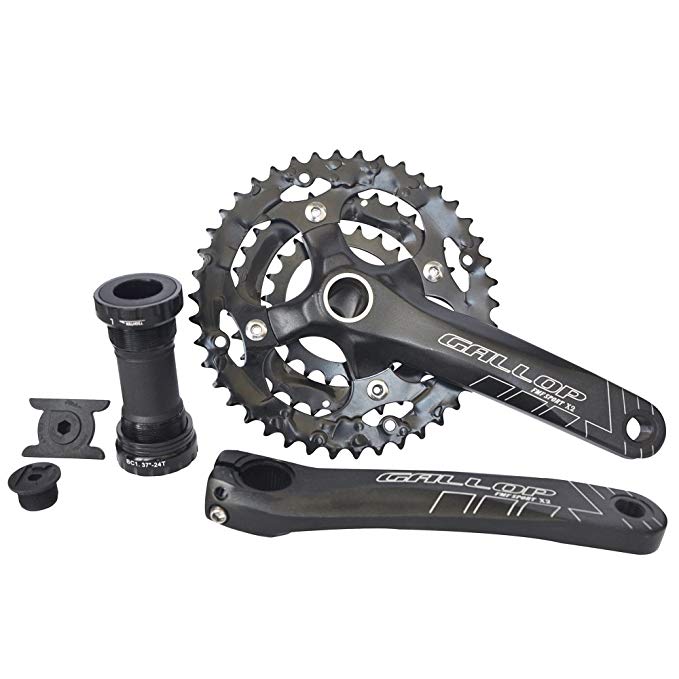 UPANBIKE Bike Crankset with Bottom Bracket for Road Bike Mountain Bicycle 8 9-Speed M430 Crank Set