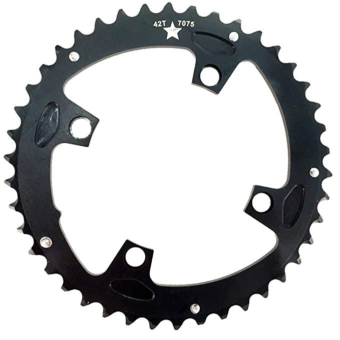 USA Made 104mm BCD 4-Bolt SharkTooth Pro Mountain Chainring MADE IN USA- NEW 2017 model